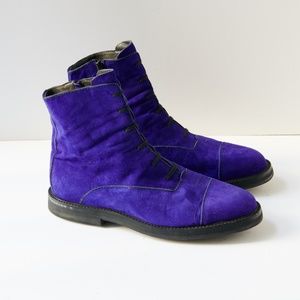 80s - SUSAN BENNIS - WARREN EDWARDS - Boots - Men's - 10 - PRPL Suede